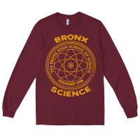 Burgundy the bronx science Long Sleeve Tee - ArtChic