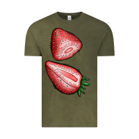 Vintage Olive strawberries 1 Vintage Tee - BundleAndBundleShop