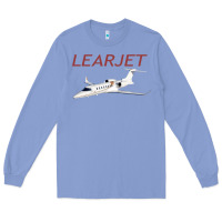 Colony Blue learjet airplane flying pilot long sleeve t shirt Long Sleeve Tee - ArtChic