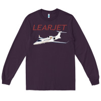 Plum learjet airplane flying pilot long sleeve t shirt Long Sleeve Tee - ArtChic