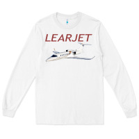 White learjet airplane flying pilot long sleeve t shirt Long Sleeve Tee - ArtChic