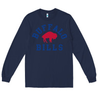 Navy vintage distressed bill Long Sleeve Tee - ArtChic