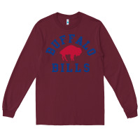 Burgundy vintage distressed bill Long Sleeve Tee - ArtChic