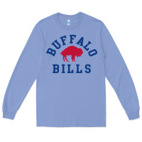 Colony Blue vintage distressed bill Long Sleeve Tee - ArtChic
