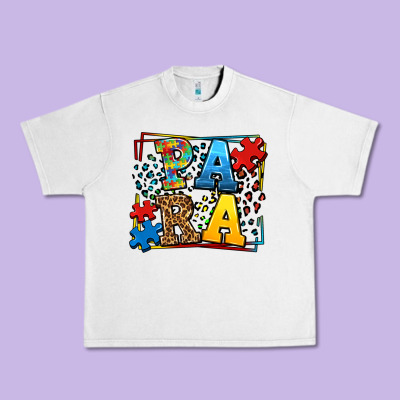 Autism Leopard Frame Para Urban Heavy Tee Designed By Lillyallendesigns