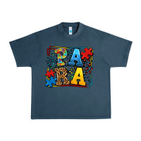 Midnight Navy autism leopard frame para Urban Heavy Tee - LillyAllenDesigns
