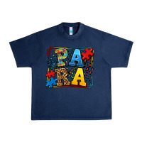 Navy autism leopard frame para Urban Heavy Tee - LillyAllenDesigns