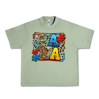 Oil Green autism leopard frame para Urban Heavy Tee - LillyAllenDesigns