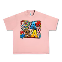 Salmon autism leopard frame para Urban Heavy Tee - LillyAllenDesigns