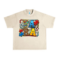 Sandshell autism leopard frame para Urban Heavy Tee - LillyAllenDesigns