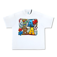 White autism leopard frame para Urban Heavy Tee - LillyAllenDesigns