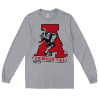 Heather Grey alabama roll tide Long Sleeve Tee - ArtChic