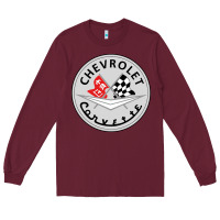 Burgundy #corvette Long Sleeve Tee - ArtChic