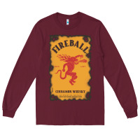 Burgundy fireball cinnamon whisky Long Sleeve Tee - ArtChic