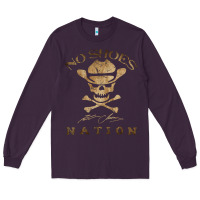 Plum Shoes nation no shoes nation no shoes nation no shoes nation Long Sleeve Tee - ArtChic