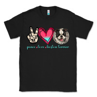 Black Peace Love Boston Terrier Classic Tee - Jasminsmagicworld