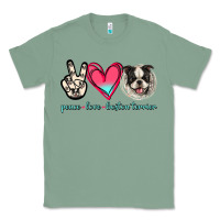 Sage Peace Love Boston Terrier Classic Tee - Jasminsmagicworld