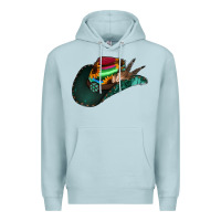 Blue Mist aztec sunflower cowboy hat Premium Hoodie - Jasminsmagicworld
