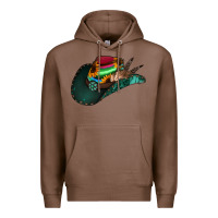Chestnut aztec sunflower cowboy hat Premium Hoodie - Jasminsmagicworld