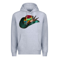 Heather Grey aztec sunflower cowboy hat Premium Hoodie - Jasminsmagicworld