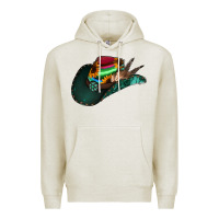 Oatmeal Heather aztec sunflower cowboy hat Premium Hoodie - Jasminsmagicworld