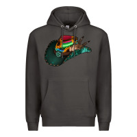 Smoke aztec sunflower cowboy hat Premium Hoodie - Jasminsmagicworld