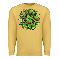 Antique Gold lucky leopard st patricks sunflower Premium Sweatshirt - Jasminsmagicworld