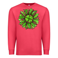Cardinal lucky leopard st patricks sunflower Premium Sweatshirt - Jasminsmagicworld