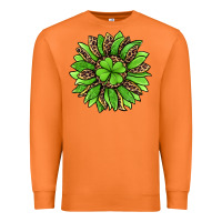 Carrot lucky leopard st patricks sunflower Premium Sweatshirt - Jasminsmagicworld