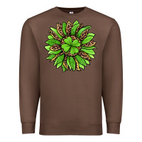 Chestnut lucky leopard st patricks sunflower Premium Sweatshirt - Jasminsmagicworld