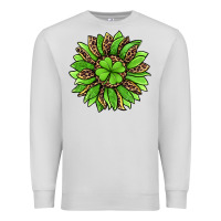Dove Grey lucky leopard st patricks sunflower Premium Sweatshirt - Jasminsmagicworld