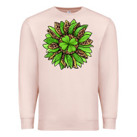 Pale Pink lucky leopard st patricks sunflower Premium Sweatshirt - Jasminsmagicworld