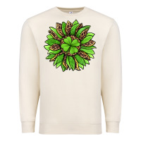 Sandshell lucky leopard st patricks sunflower Premium Sweatshirt - Jasminsmagicworld