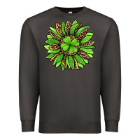 Smoke lucky leopard st patricks sunflower Premium Sweatshirt - Jasminsmagicworld