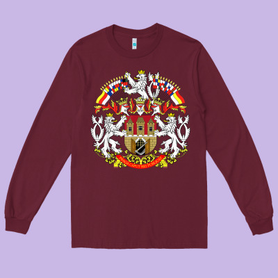 Praha Prague Czech Republic Coat Of Arms Ex Czechoslovakia T Shirt Long Sleeve Tee Designed By Artchic