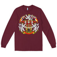 Burgundy praha prague czech republic coat of arms ex czechoslovakia t shirt Long Sleeve Tee - ArtChic