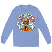 Colony Blue praha prague czech republic coat of arms ex czechoslovakia t shirt Long Sleeve Tee - ArtChic