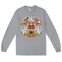 Heather Grey praha prague czech republic coat of arms ex czechoslovakia t shirt Long Sleeve Tee - ArtChic