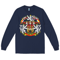 Navy praha prague czech republic coat of arms ex czechoslovakia t shirt Long Sleeve Tee - ArtChic