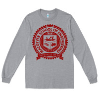 Heather Grey macgyver school of engineering Long Sleeve Tee - ArtChic