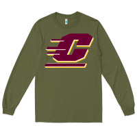 Army Green The central michigan of chippewas Long Sleeve Tee - ArtChic