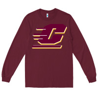 Burgundy The central michigan of chippewas Long Sleeve Tee - ArtChic