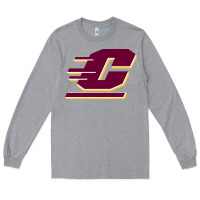 Heather Grey The central michigan of chippewas Long Sleeve Tee - ArtChic