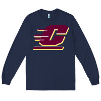Navy The central michigan of chippewas Long Sleeve Tee - ArtChic