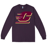 Plum The central michigan of chippewas Long Sleeve Tee - ArtChic