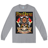 Heather Grey firehouse rock love Long Sleeve Tee - ArtChic
