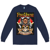 Navy firehouse rock love Long Sleeve Tee - ArtChic