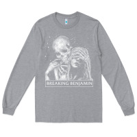 Heather Grey breaking benjamin 3 Long Sleeve Tee - ArtChic