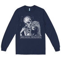 Navy breaking benjamin 3 Long Sleeve Tee - ArtChic