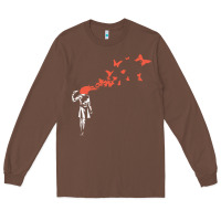 Chestnut banksy headshot butterfly Long Sleeve Tee - ArtChic
